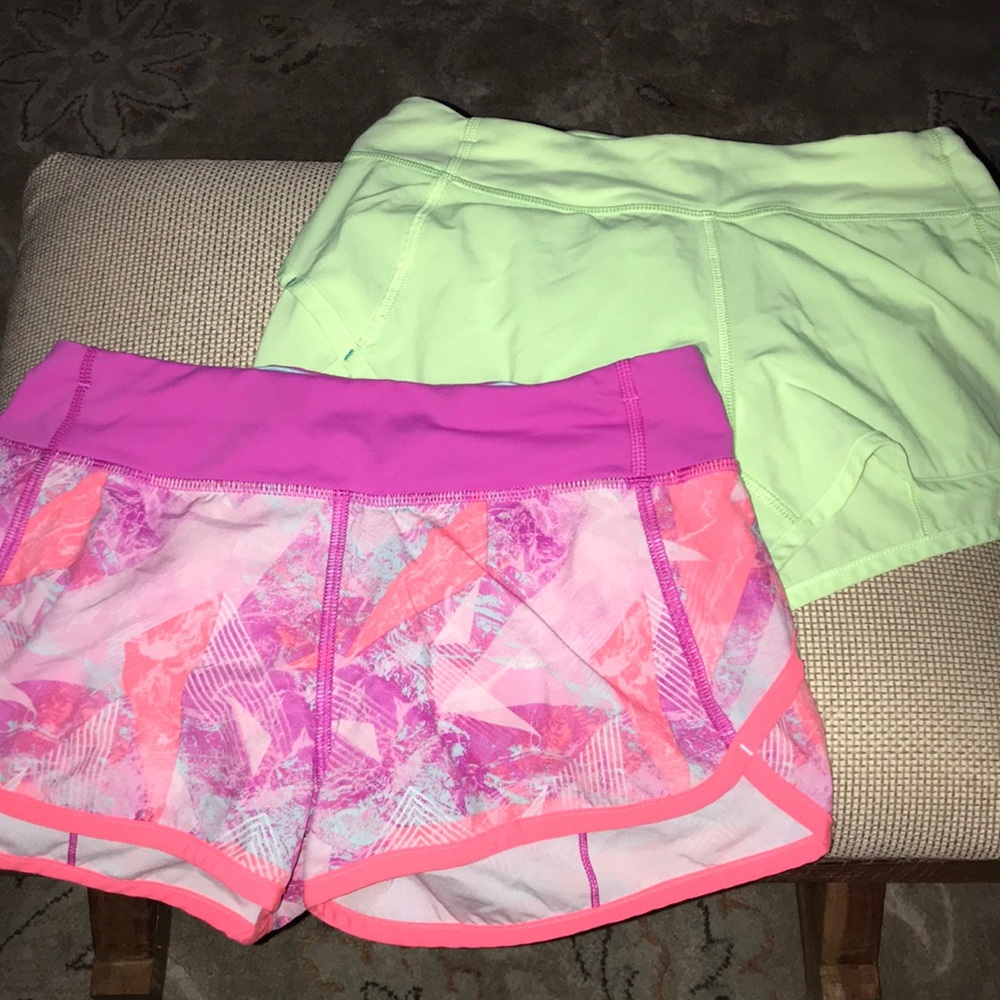 2 pair Girls Ivivva athletic shorts Size 12